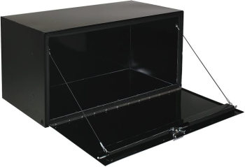 Langur svartur stál undirvagn vörubíll kassi